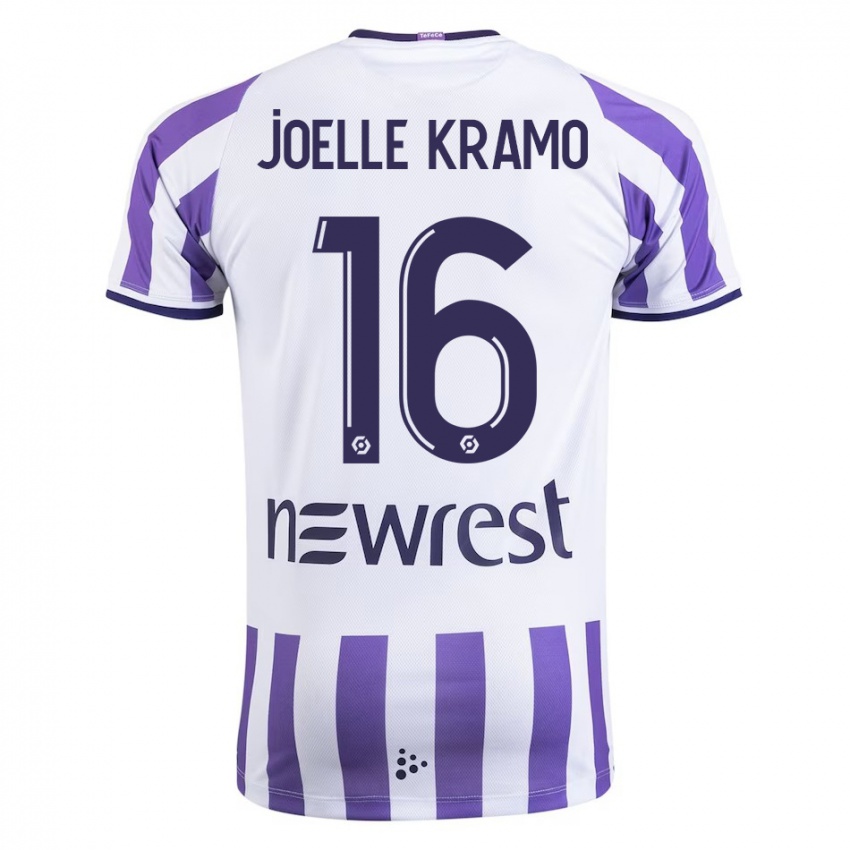 Hombre Camiseta Marie Joelle Kramo #16 Blanco 1ª Equipación 2023/24 La Camisa Argentina