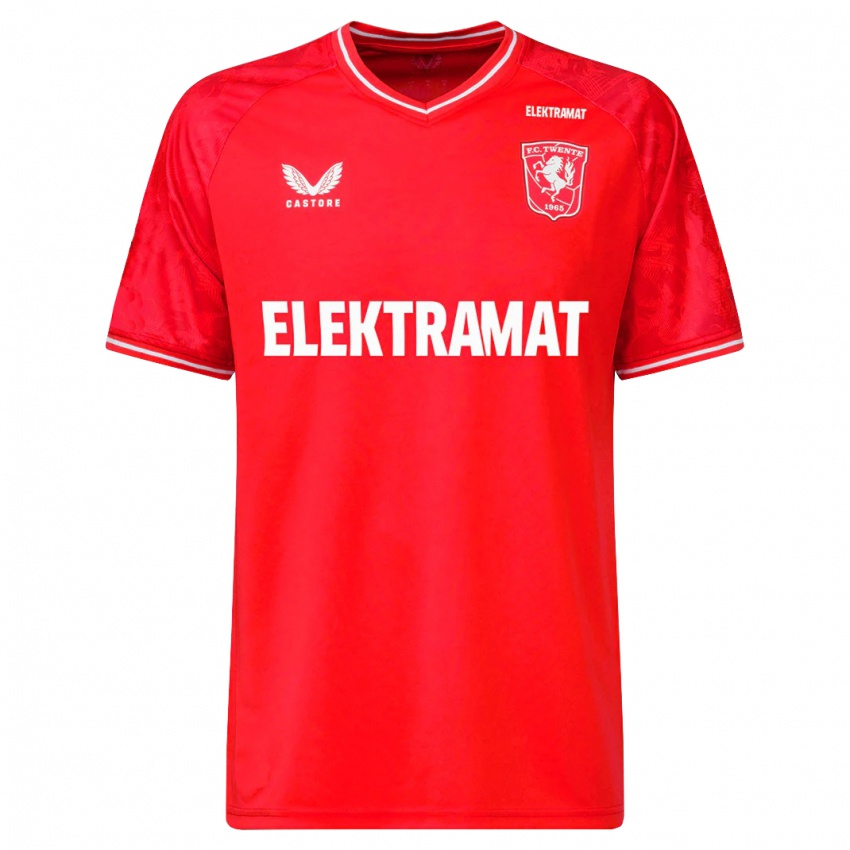 Hombre Camiseta Mathias Kjølø #4 Rojo 1ª Equipación 2023/24 La Camisa Argentina