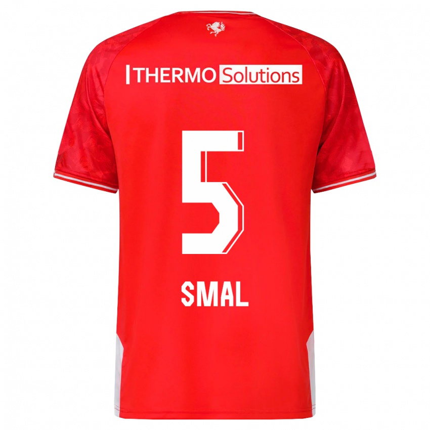 Hombre Camiseta Gijs Smal #5 Rojo 1ª Equipación 2023/24 La Camisa Argentina