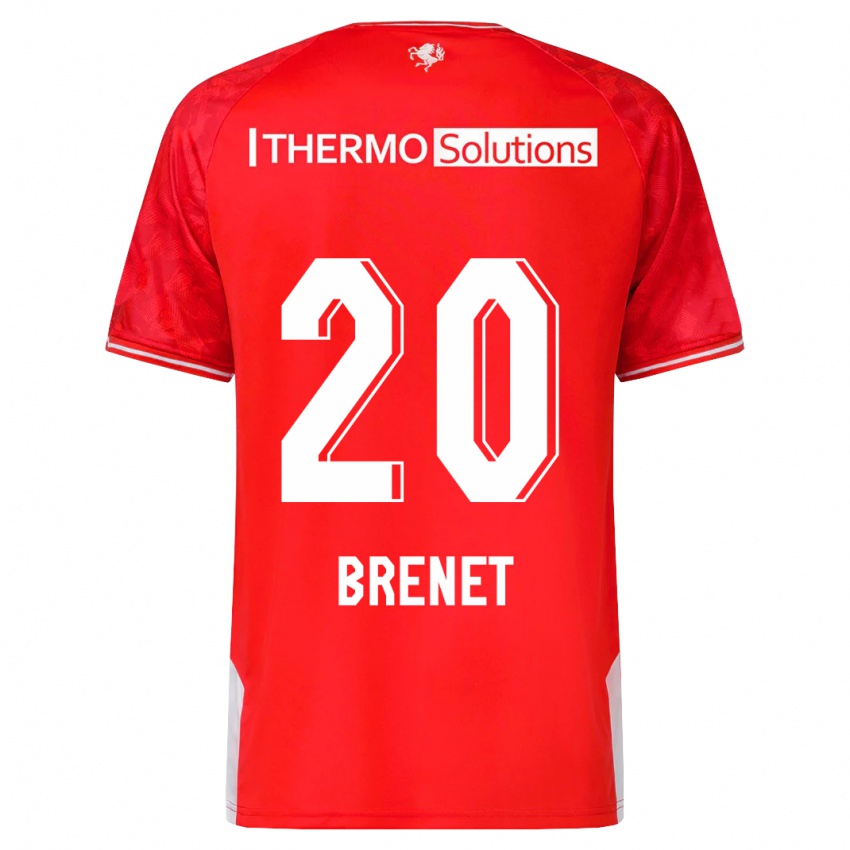 Hombre Camiseta Joshua Brenet #20 Rojo 1ª Equipación 2023/24 La Camisa Argentina