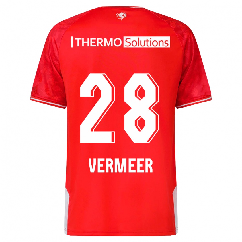Hombre Camiseta Sofie Rianne Vermeer #28 Rojo 1ª Equipación 2023/24 La Camisa Argentina