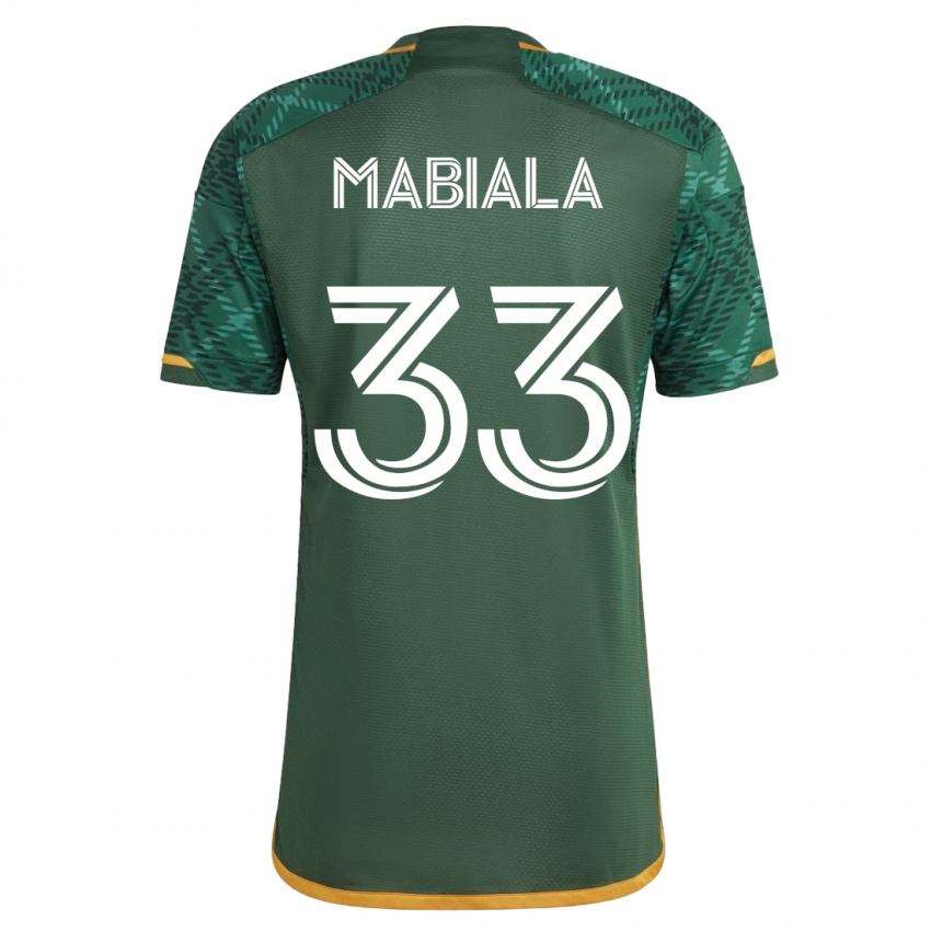 Hombre Camiseta Larrys Mabiala #33 Verde 1ª Equipación 2023/24 La Camisa Argentina