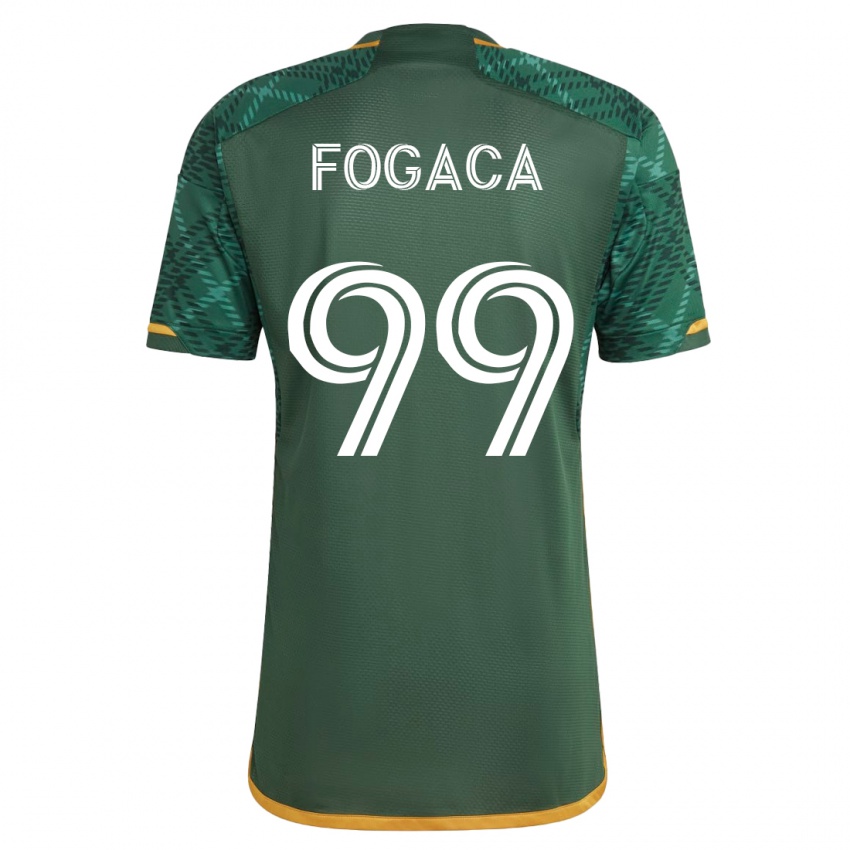Hombre Camiseta Nathan Fogaça #99 Verde 1ª Equipación 2023/24 La Camisa Argentina