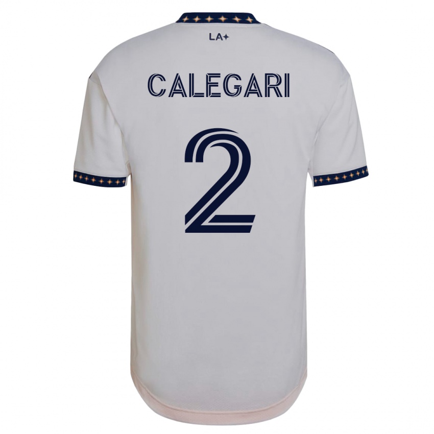 Hombre Camiseta Calegari #2 Blanco 1ª Equipación 2023/24 La Camisa Argentina