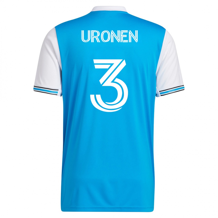 Hombre Camiseta Jere Uronen #3 Azul 1ª Equipación 2023/24 La Camisa Argentina