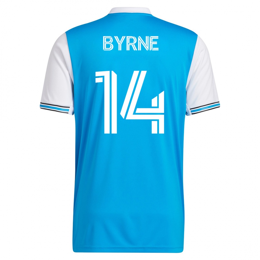 Hombre Camiseta Nathan Byrne #14 Azul 1ª Equipación 2023/24 La Camisa Argentina
