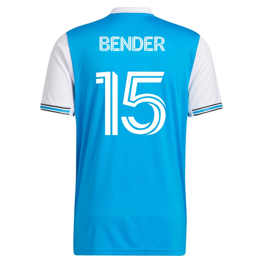 Hombre Camiseta Ben Bender #15 Azul 1ª Equipación 2023/24 La Camisa Argentina
