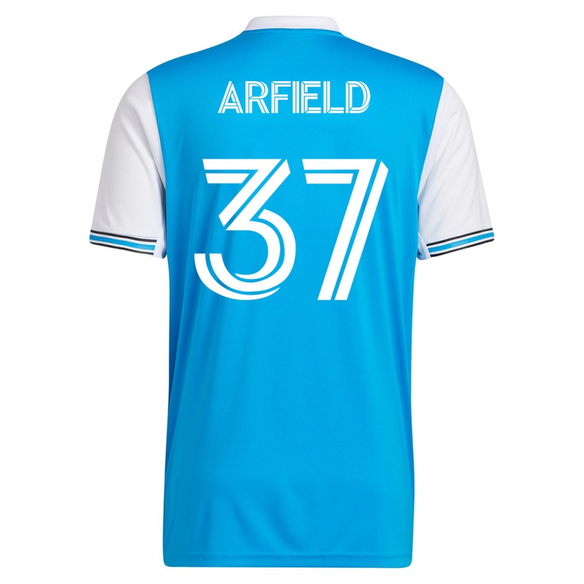 Hombre Camiseta Scott Arfield #37 Azul 1ª Equipación 2023/24 La Camisa Argentina