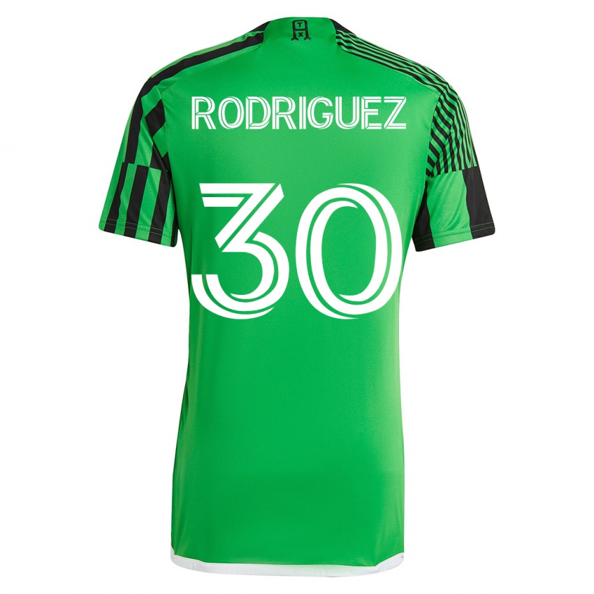 Hombre Camiseta Memo Rodríguez #30 Verde Negro 1ª Equipación 2023/24 La Camisa Argentina