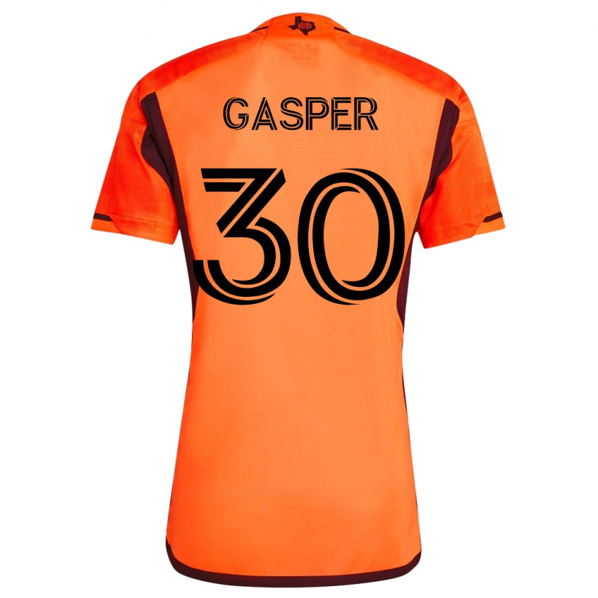 Hombre Camiseta Chase Gasper #30 Naranja 1ª Equipación 2023/24 La Camisa Argentina