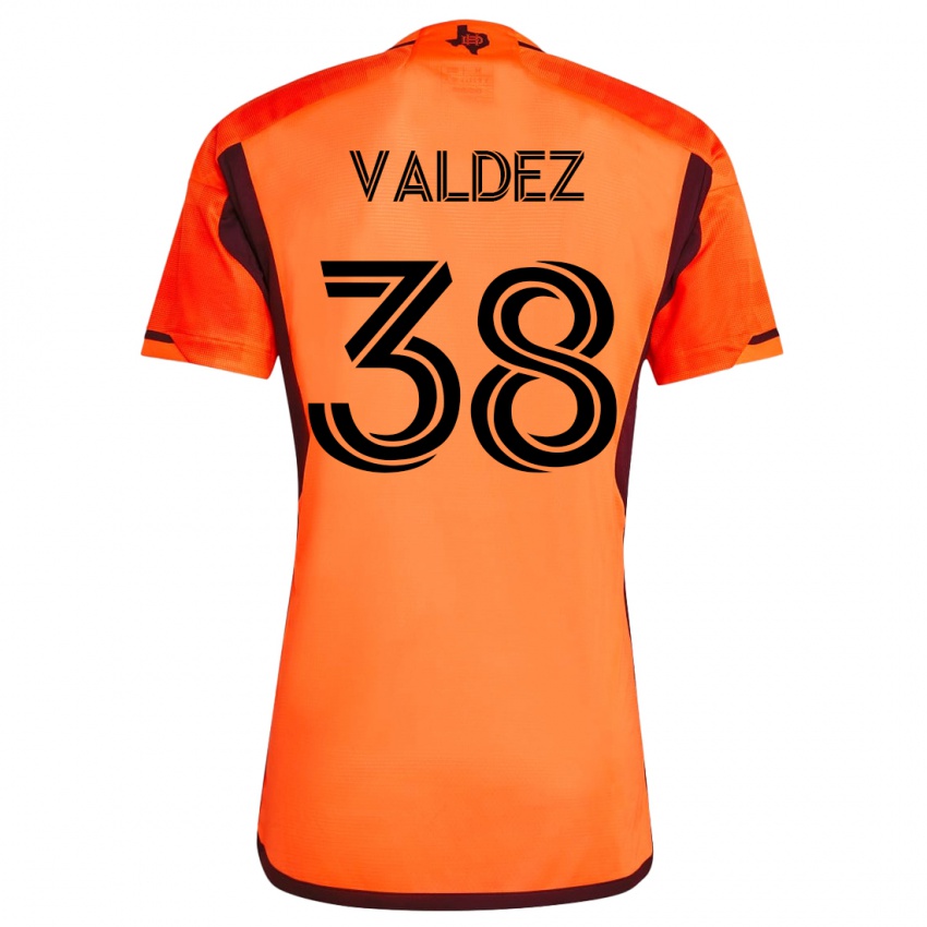 Hombre Camiseta Xavier Valdez #38 Naranja 1ª Equipación 2023/24 La Camisa Argentina