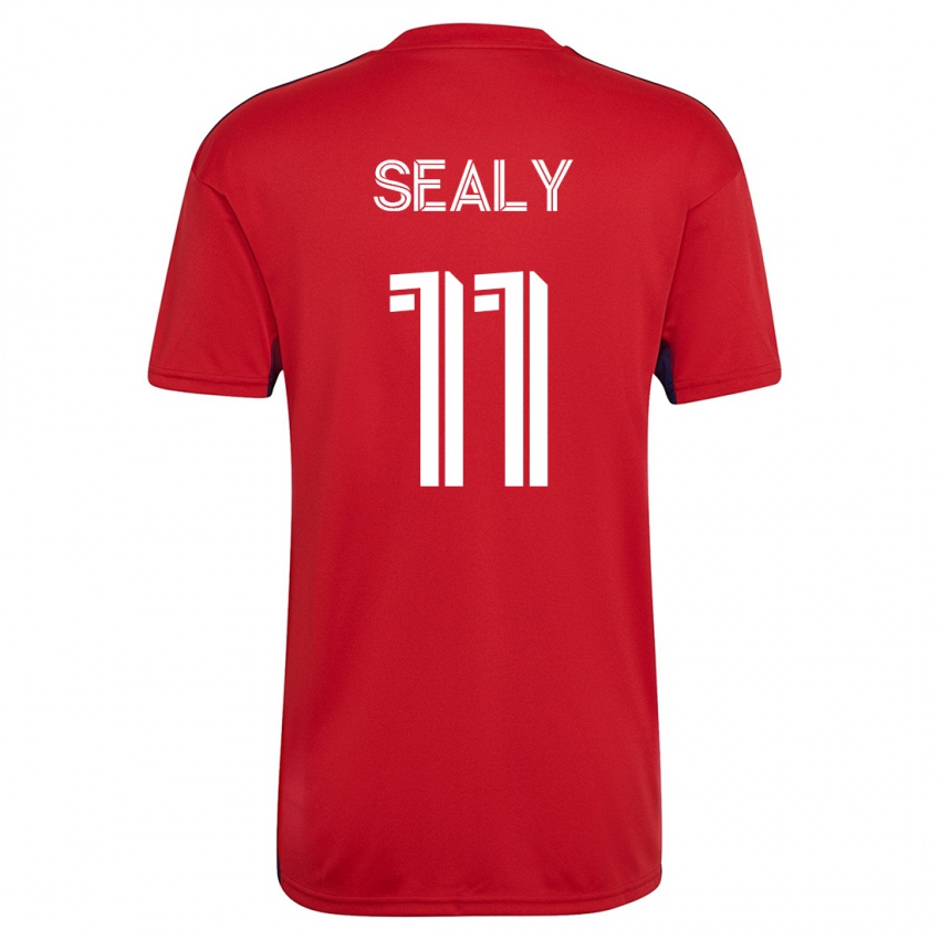 Hombre Camiseta Dante Sealy #11 Rojo 1ª Equipación 2023/24 La Camisa Argentina