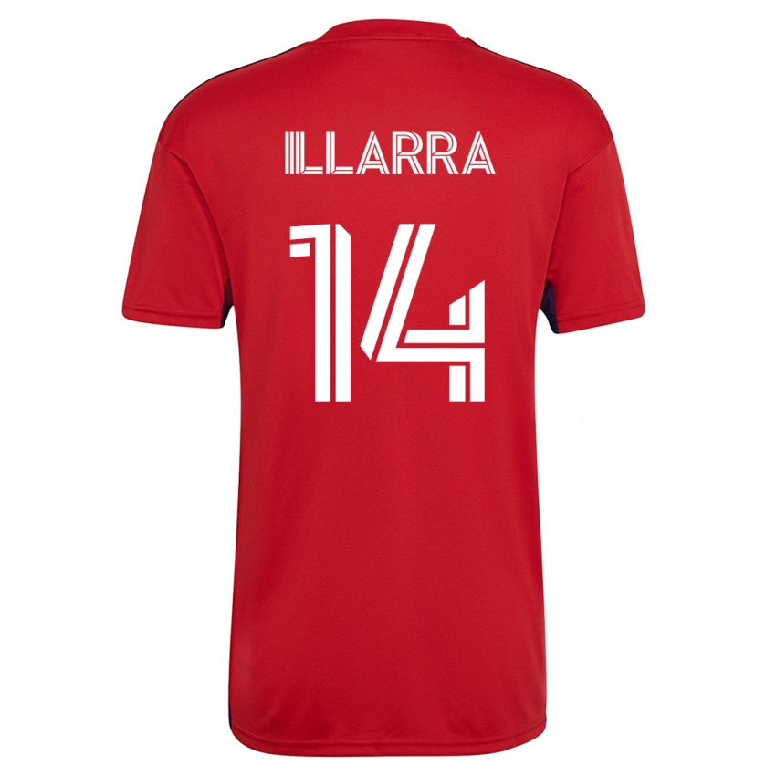 Hombre Camiseta Asier Illarramendi #14 Rojo 1ª Equipación 2023/24 La Camisa Argentina
