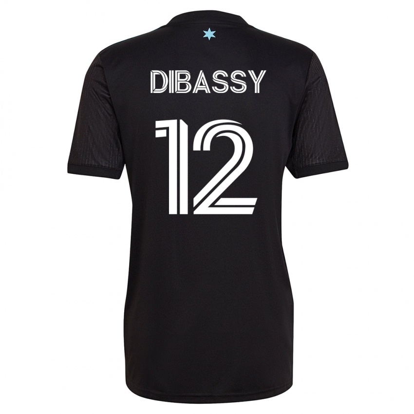 Hombre Camiseta Bakaye Dibassy #12 Negro 1ª Equipación 2023/24 La Camisa Argentina