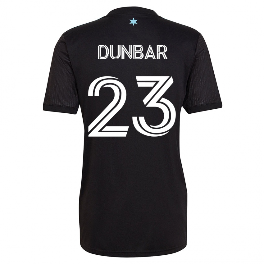 Hombre Camiseta Cameron Dunbar #23 Negro 1ª Equipación 2023/24 La Camisa Argentina