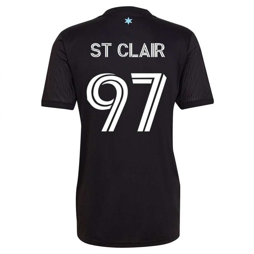Hombre Camiseta Dayne St. Clair #97 Negro 1ª Equipación 2023/24 La Camisa Argentina