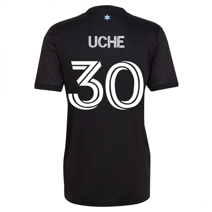 Hombre Camiseta Cc Uche #30 Negro 1ª Equipación 2023/24 La Camisa Argentina