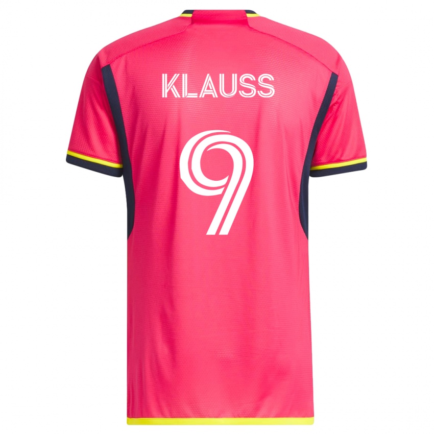 Hombre Camiseta João Klauss #9 Rosa 1ª Equipación 2023/24 La Camisa Argentina
