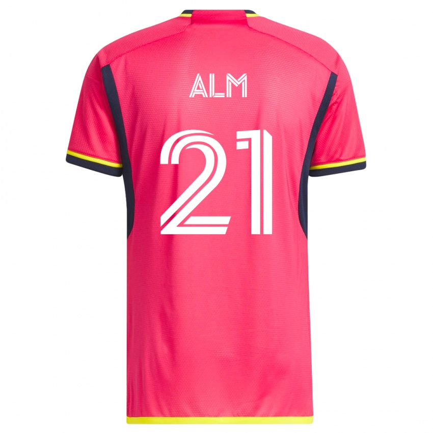 Hombre Camiseta Rasmus Alm #21 Rosa 1ª Equipación 2023/24 La Camisa Argentina