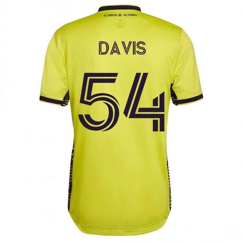 Hombre Camiseta Sean Davis #54 Amarillo 1ª Equipación 2023/24 La Camisa Argentina