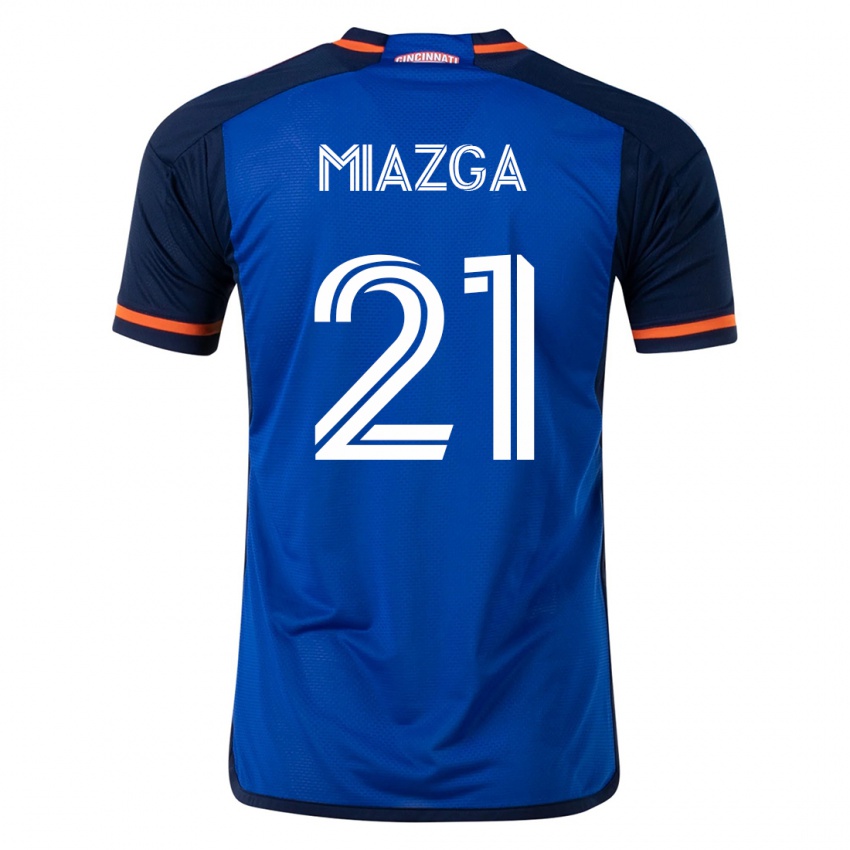 Hombre Camiseta Matt Miazga #21 Azul 1ª Equipación 2023/24 La Camisa Argentina