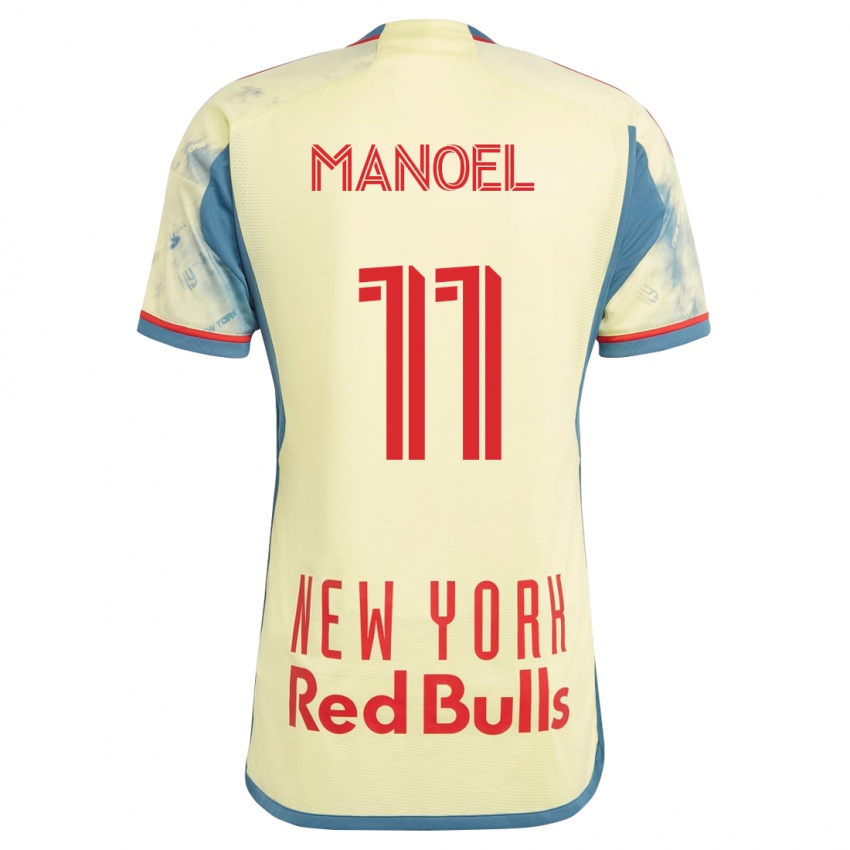 Hombre Camiseta Elias Manoel #11 Amarillo 1ª Equipación 2023/24 La Camisa Argentina