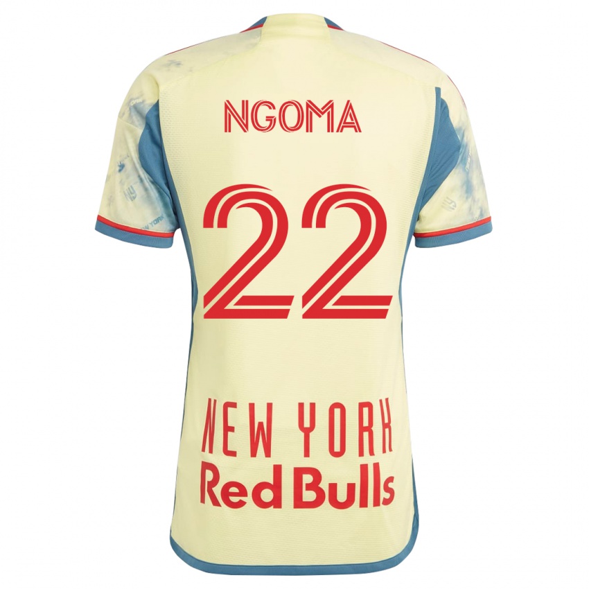 Hombre Camiseta Serge Ngoma #22 Amarillo 1ª Equipación 2023/24 La Camisa Argentina