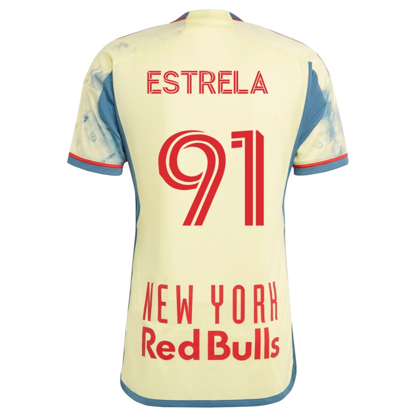 Hombre Camiseta Bento Estrela #91 Amarillo 1ª Equipación 2023/24 La Camisa Argentina
