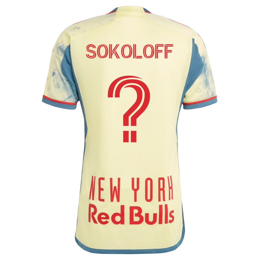 Hombre Camiseta Paul Sokoloff #0 Amarillo 1ª Equipación 2023/24 La Camisa Argentina