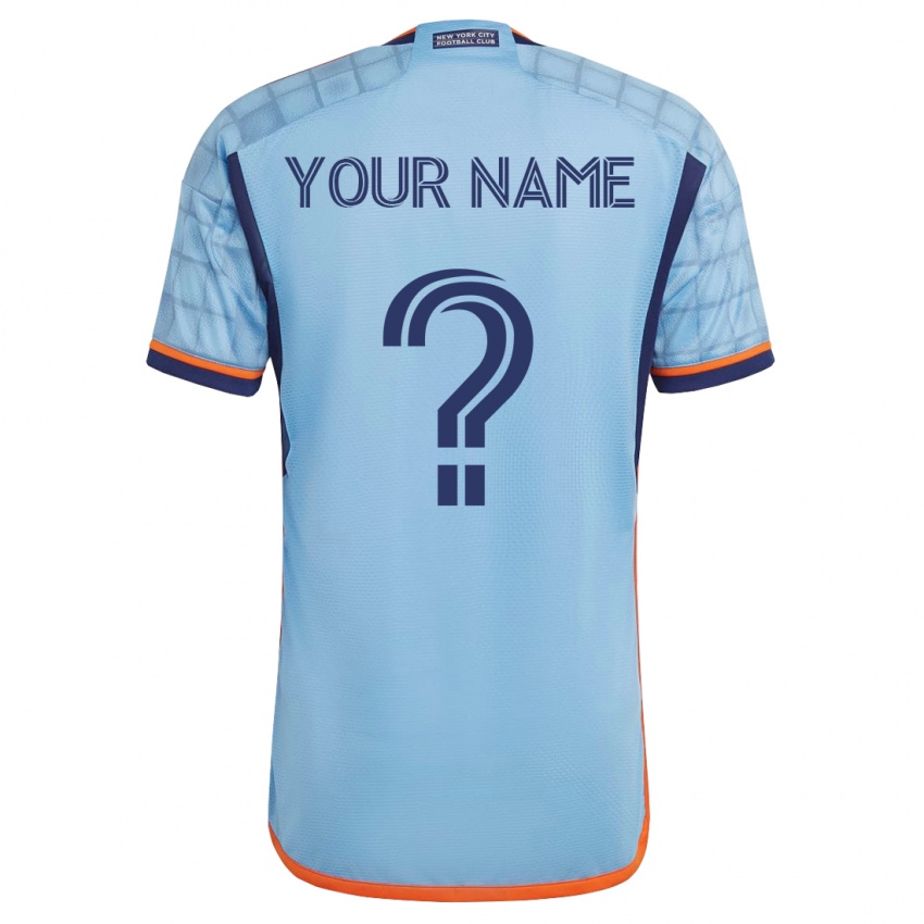 Hombre Camiseta Su Nombre #0 Azul 1ª Equipación 2023/24 La Camisa Argentina
