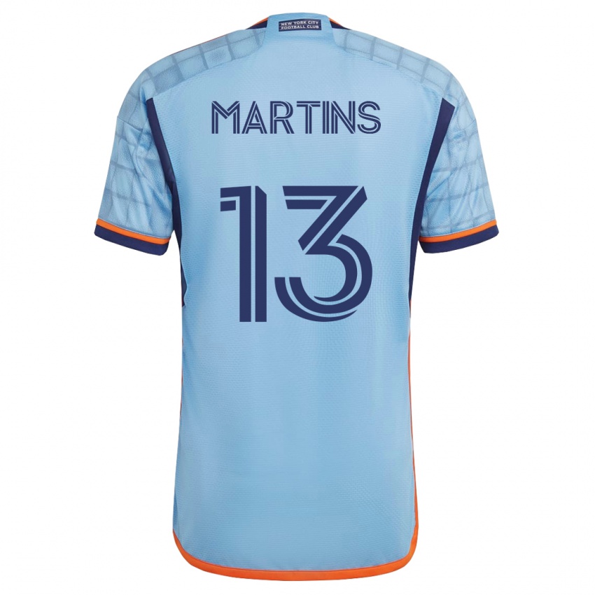 Hombre Camiseta Thiago Martins #13 Azul 1ª Equipación 2023/24 La Camisa Argentina