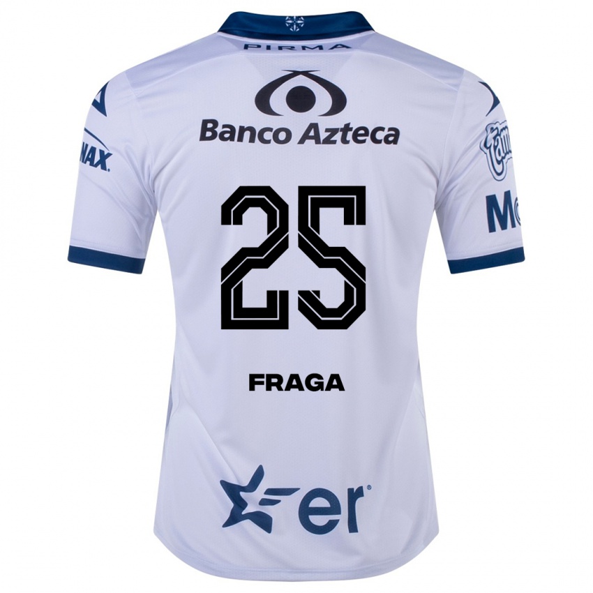 Hombre Camiseta Miguel Fraga #25 Blanco 1ª Equipación 2023/24 La Camisa Argentina