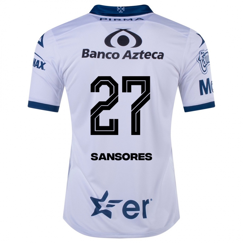 Hombre Camiseta Miguel Sansores #27 Blanco 1ª Equipación 2023/24 La Camisa Argentina