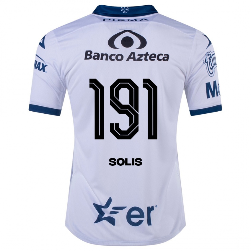 Hombre Camiseta César Solís #191 Blanco 1ª Equipación 2023/24 La Camisa Argentina