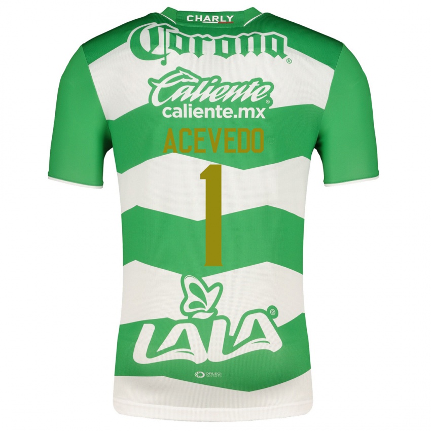 Hombre Camiseta Carlos Acevedo #1 Verde 1ª Equipación 2023/24 La Camisa Argentina