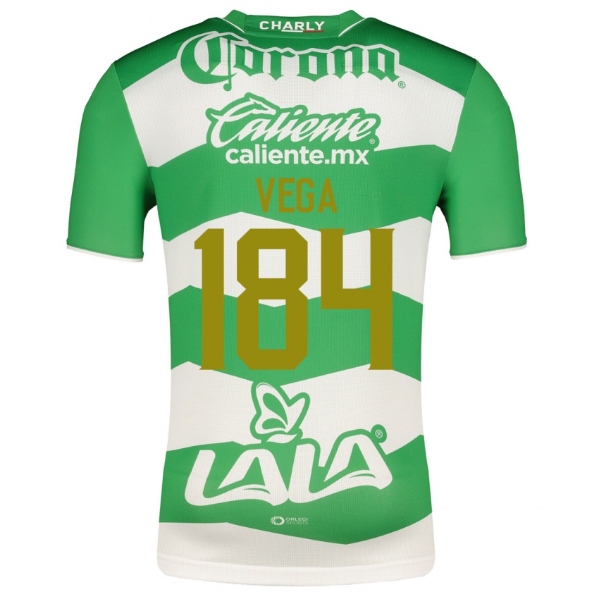 Hombre Camiseta Luis Vega #184 Verde 1ª Equipación 2023/24 La Camisa Argentina
