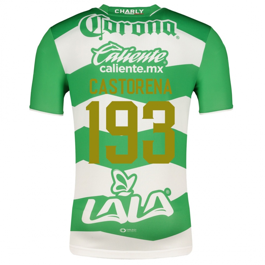 Hombre Camiseta Damián Castorena #193 Verde 1ª Equipación 2023/24 La Camisa Argentina