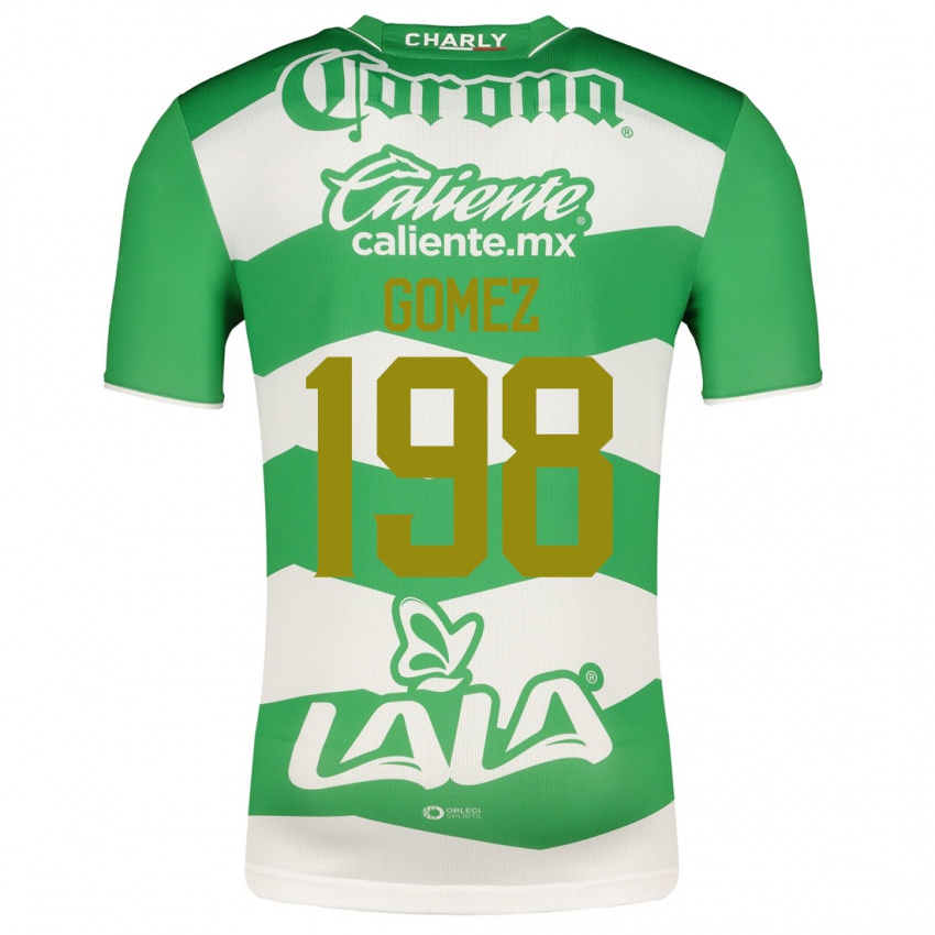 Hombre Camiseta Isaác Gómez #198 Verde 1ª Equipación 2023/24 La Camisa Argentina