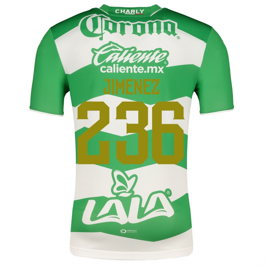 Hombre Camiseta Tahiel Jiménez #236 Verde 1ª Equipación 2023/24 La Camisa Argentina