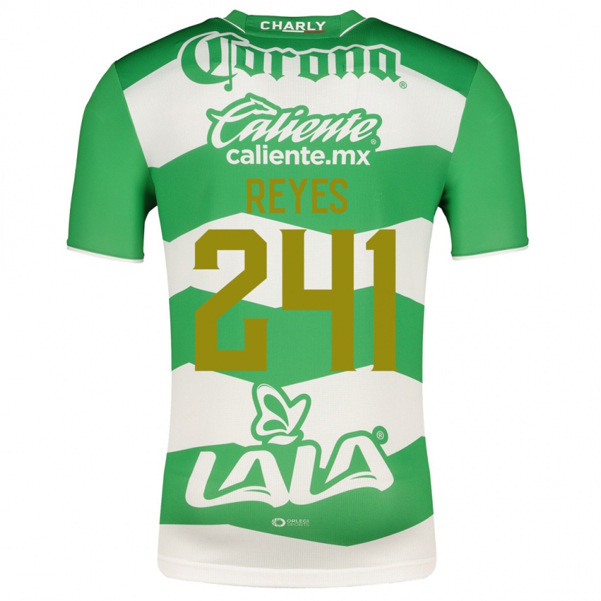 Hombre Camiseta Julio Reyes #241 Verde 1ª Equipación 2023/24 La Camisa Argentina