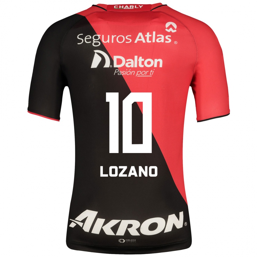 Hombre Camiseta Brian Lozano #10 Negro 1ª Equipación 2023/24 La Camisa Argentina
