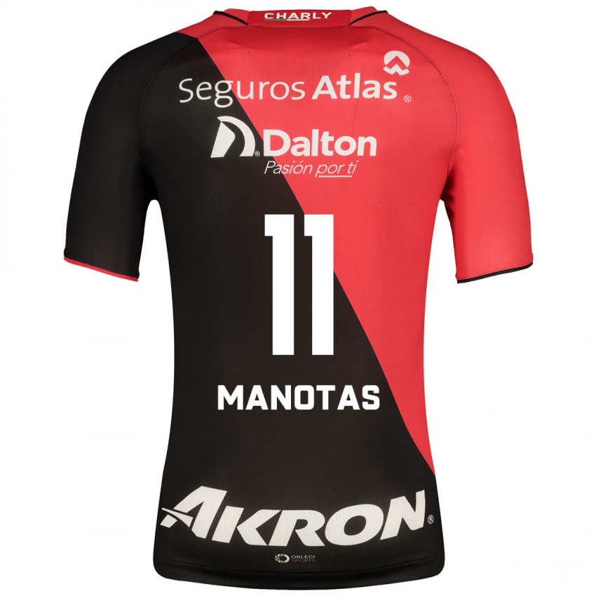Hombre Camiseta Mauro Manotas #11 Negro 1ª Equipación 2023/24 La Camisa Argentina