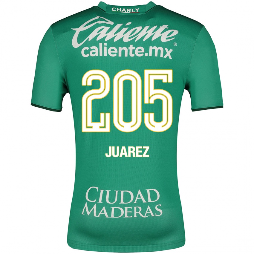 Hombre Camiseta Moisés Juárez #205 Verde 1ª Equipación 2023/24 La Camisa Argentina