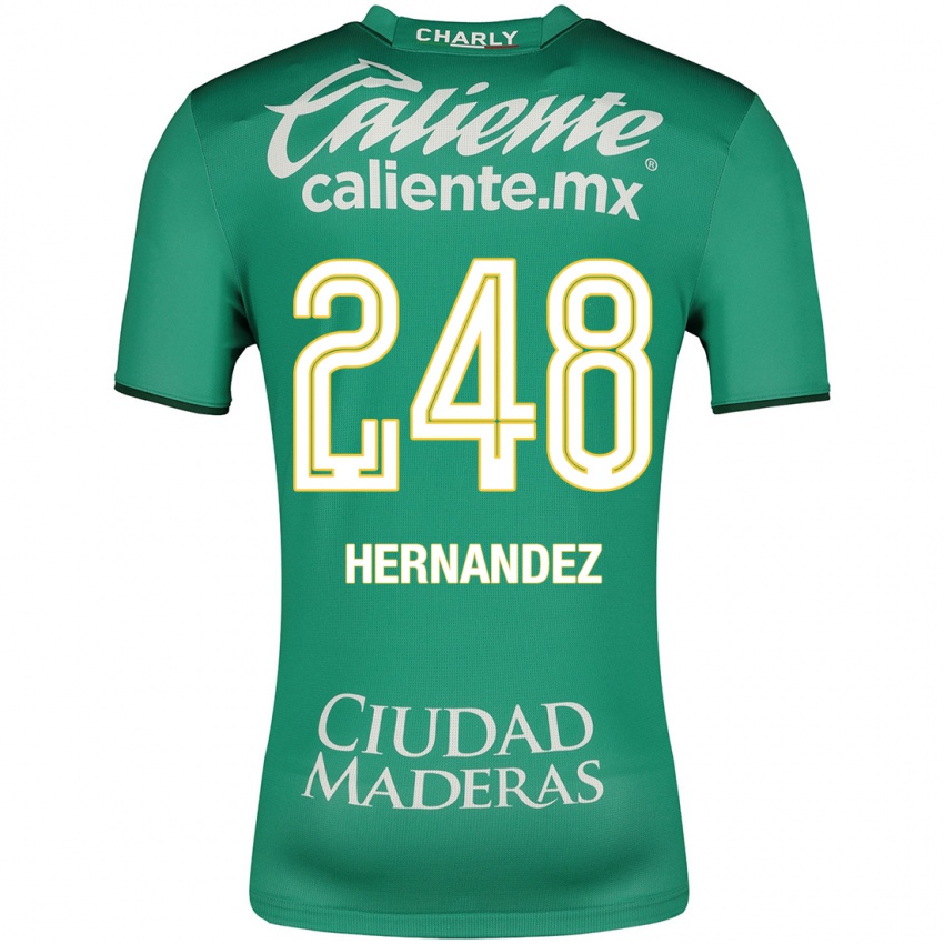 Hombre Camiseta Fernando Hernández #248 Verde 1ª Equipación 2023/24 La Camisa Argentina