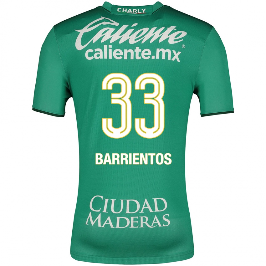 Hombre Camiseta Yashira Barrientos #33 Verde 1ª Equipación 2023/24 La Camisa Argentina