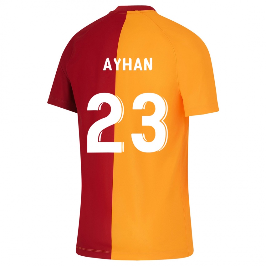 Hombre Camiseta Kaan Ayhan #23 Naranja 1ª Equipación 2023/24 La Camisa Argentina
