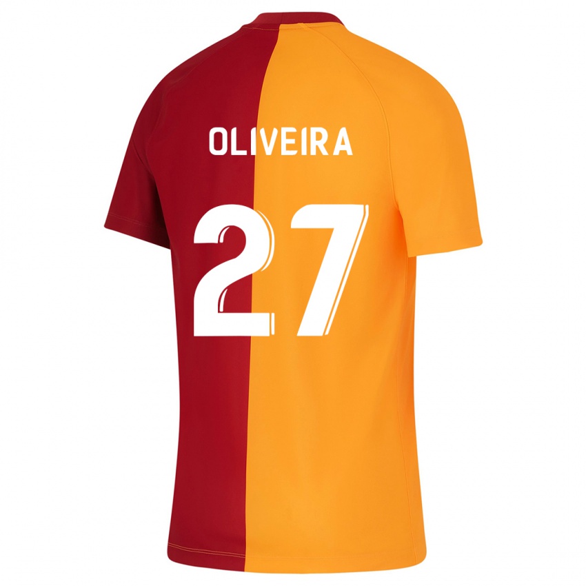 Hombre Camiseta Sergio Oliveira #27 Naranja 1ª Equipación 2023/24 La Camisa Argentina