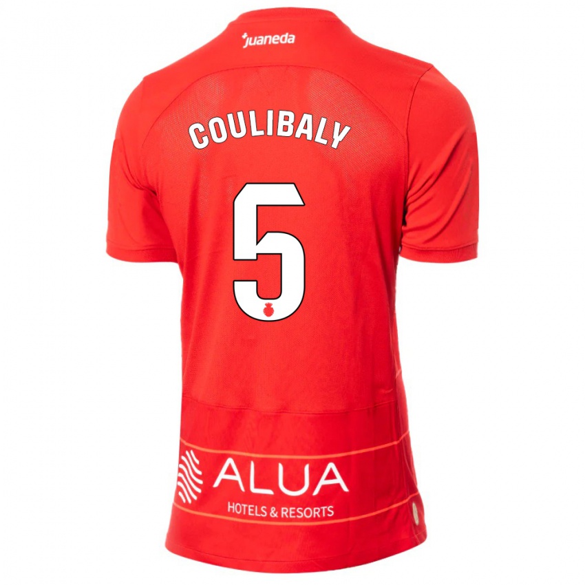 Hombre Camiseta Habib Anas Coulibaly #5 Rojo 1ª Equipación 2023/24 La Camisa Argentina