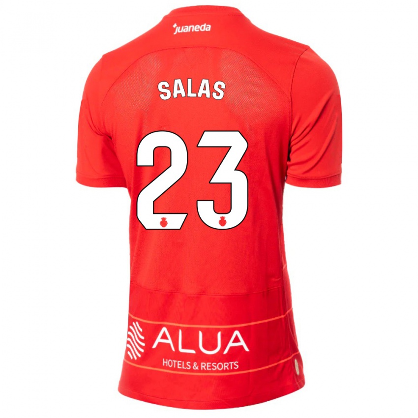 Hombre Camiseta Jan Salas #23 Rojo 1ª Equipación 2023/24 La Camisa Argentina