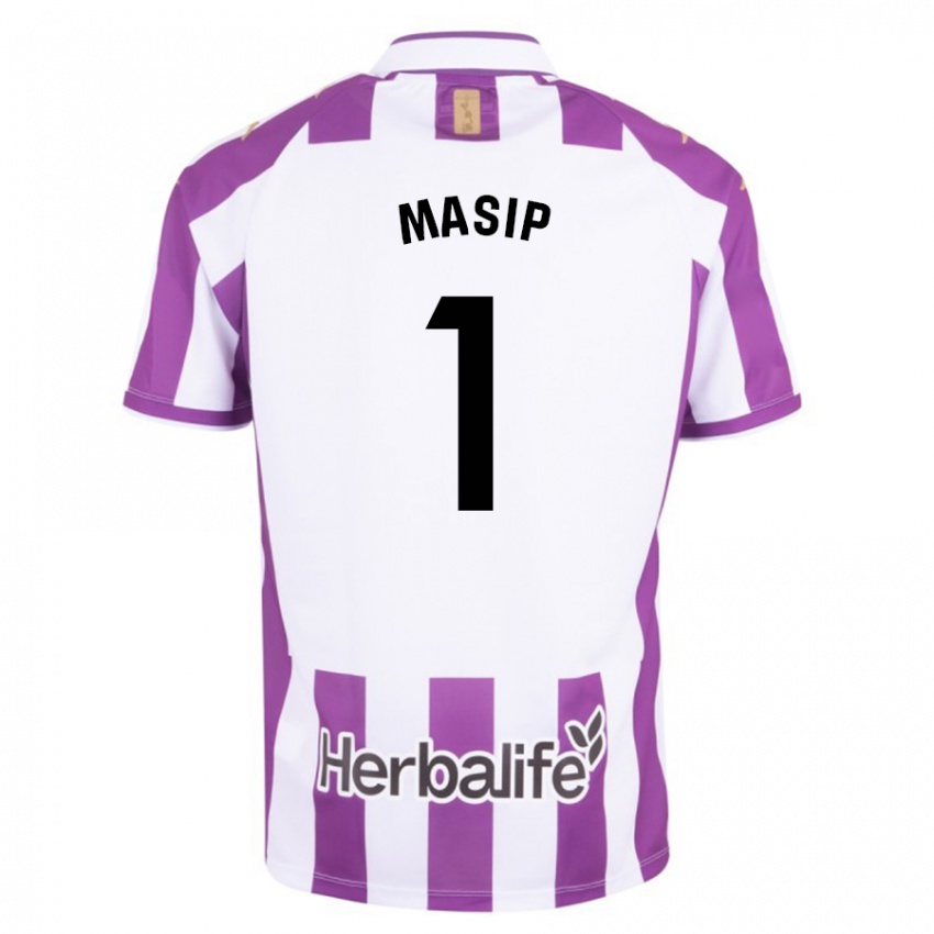 Hombre Camiseta Jordi Masip #1 Morado 1ª Equipación 2023/24 La Camisa Argentina